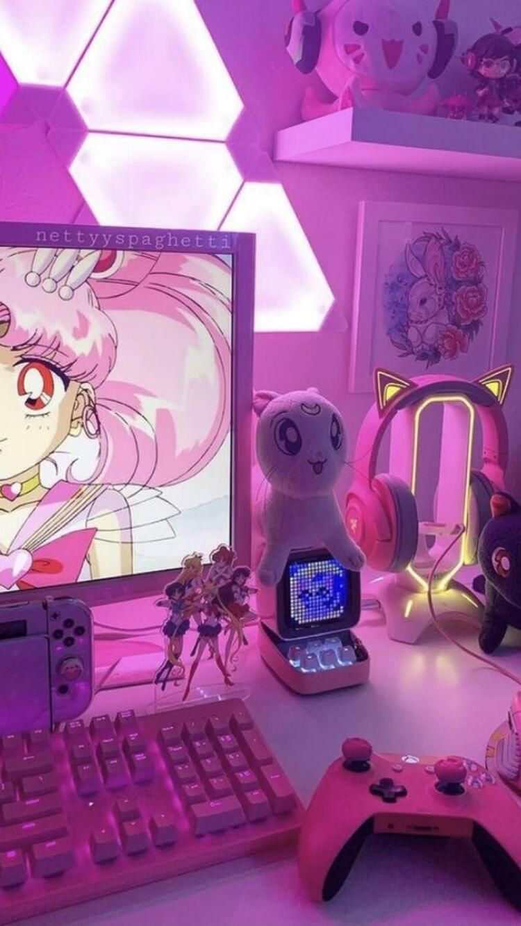 Kawaii girl game station