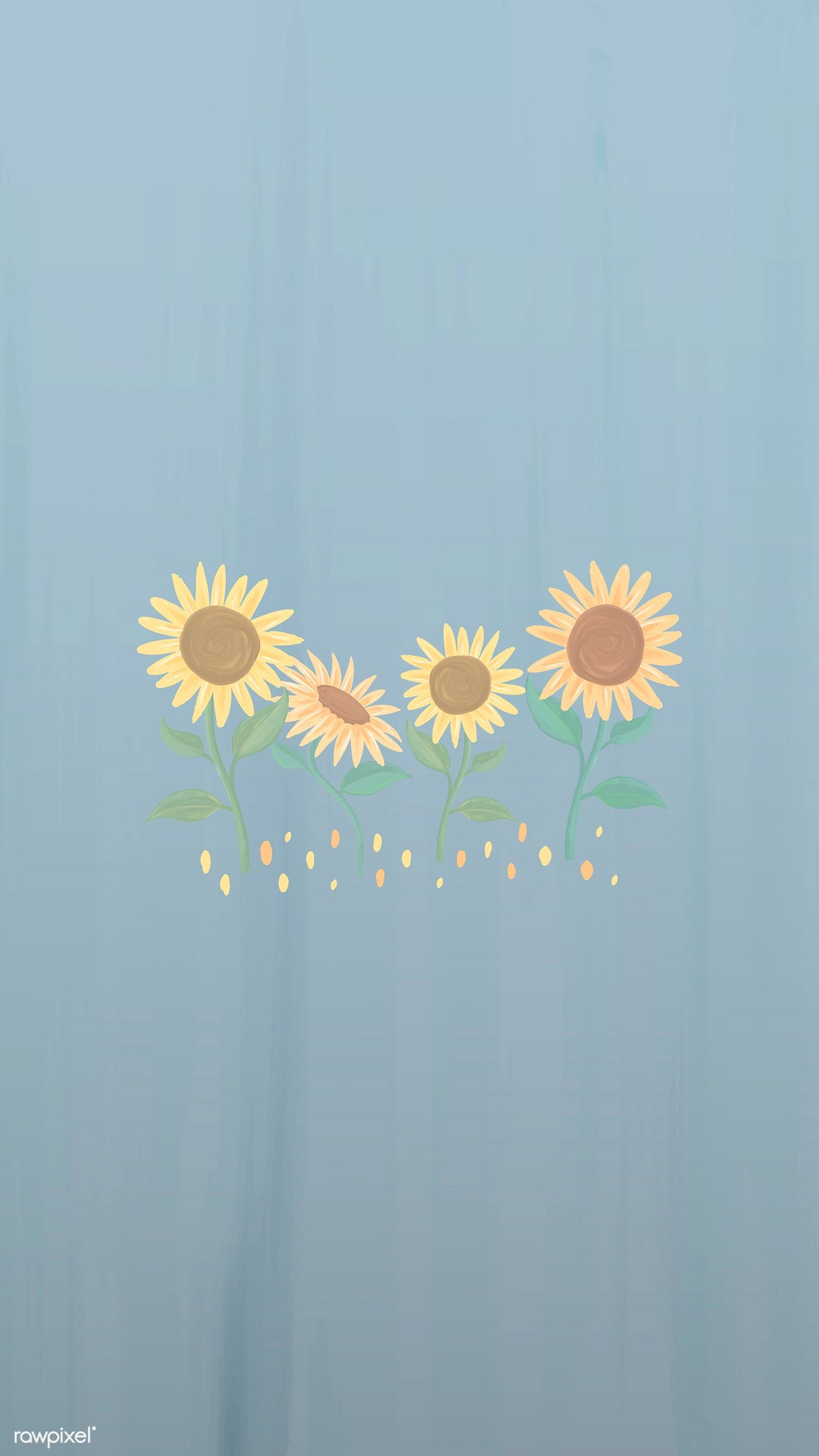 Download premium vector of Hand drawn sunflower mobile phone wallpaper vector by Tang about wallpaper sunflower sunflower wallpaper iphone wallpaper and aesthetic sunflower 1229950