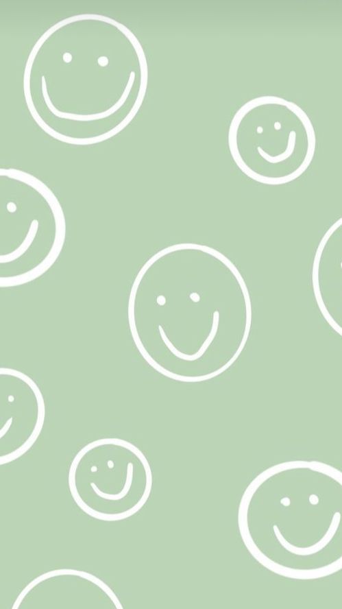 lol idk smiley face sage green  Green wallpaper phone Simplistic wallpaper Iphone wallpaper green