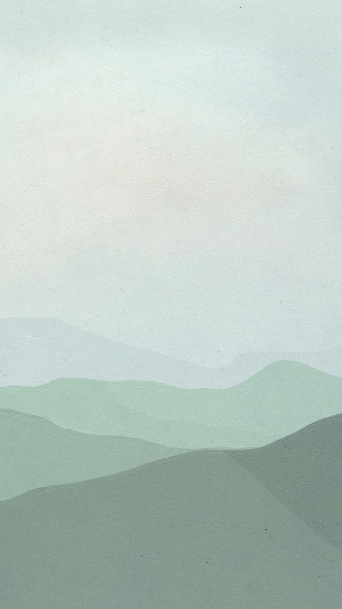 Download premium psd  image of Landscape mobile wallpaper psd with green mountains illustration by Busbus about iphone wallpaper mountain iphone background lockscreen and iphone wallpaper pastel green 2905633