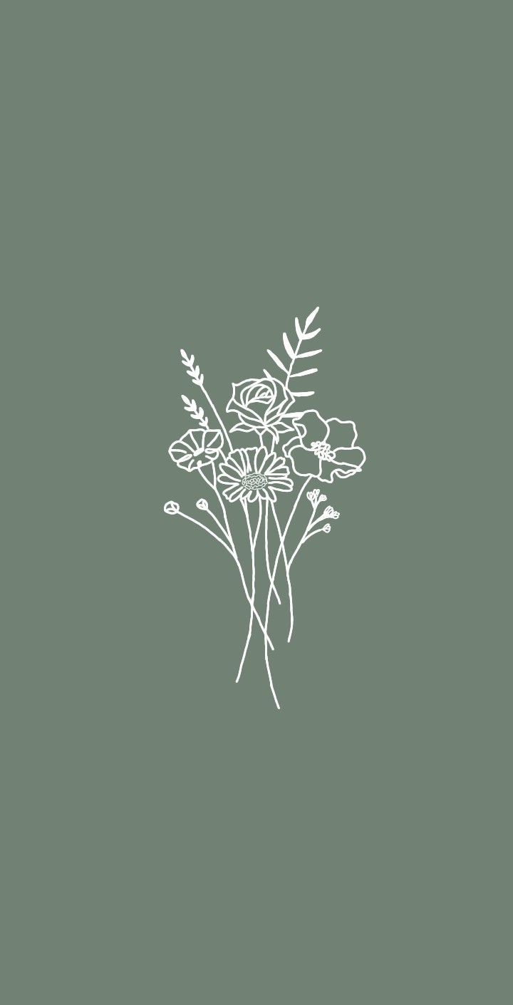 Flower Wallpaper  Mint green wallpaper iphone Mint green wallpaper Iphone wallpaper green