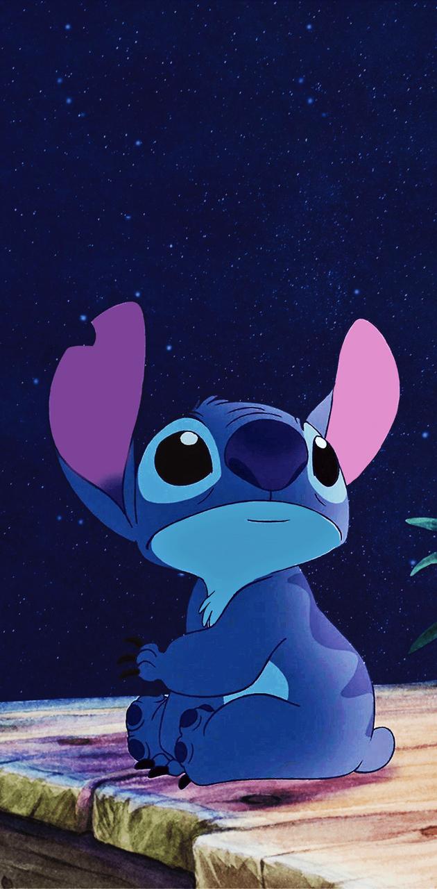 Stitch in the Night City Art Wallpapers  Stitch Wallpaper for iPhone