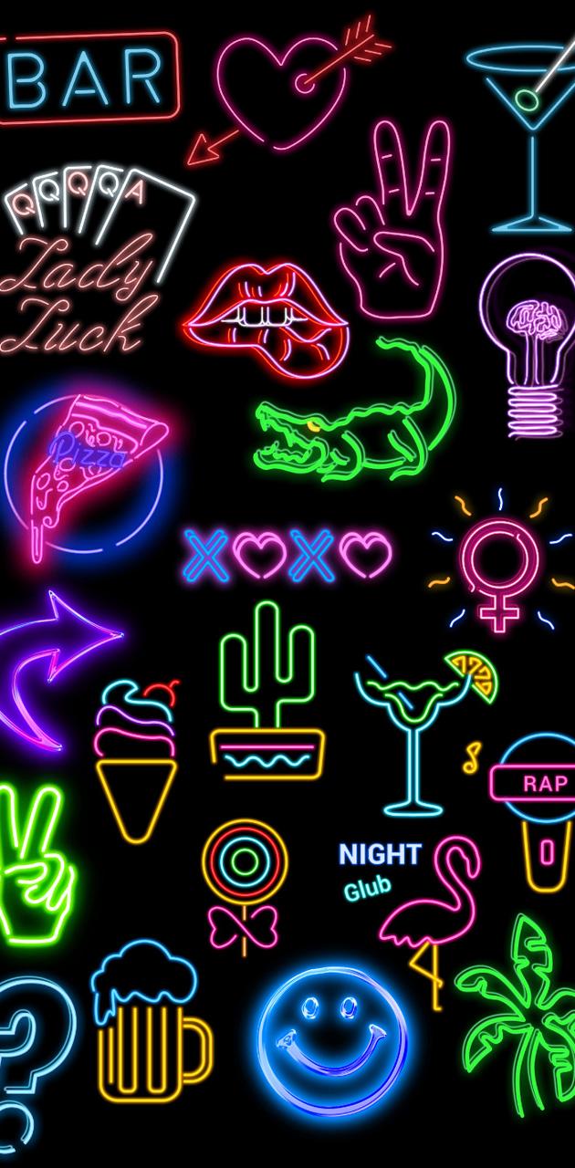 Neon clutter