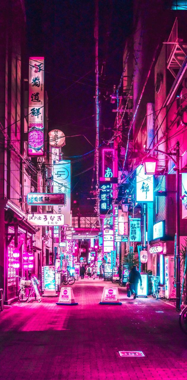 HD desktop wallpaper Cities Night City Neon Japan Man Made download  free picture 428656