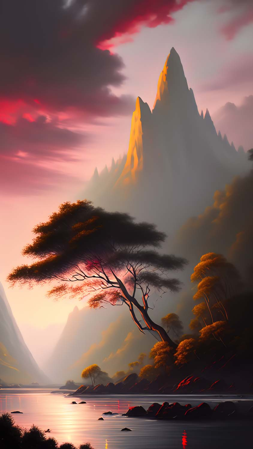 River Mountain Art IPhone Wallpaper HD  IPhone Wallpapers