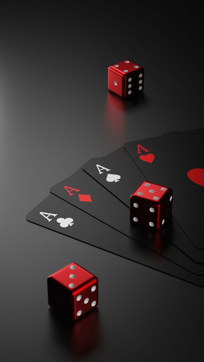 Poker Cards And Dices IPhone Wallpaper HD IPhone Wallpapers Wallpaper  Download  MOONAZ