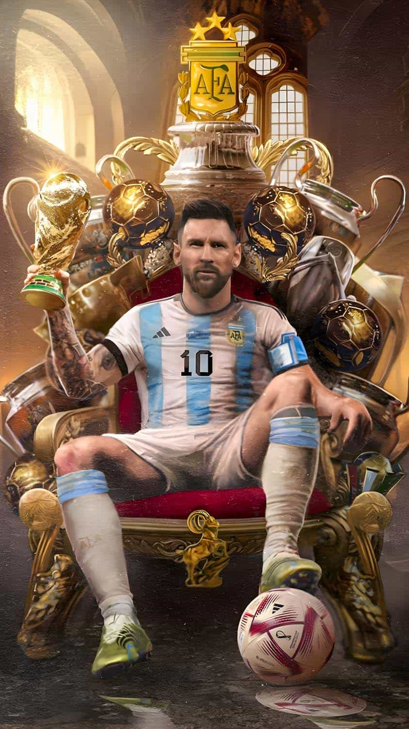 Messi FIFA World Cup 2022 4K Wallpaper iPhone HD Phone 370i