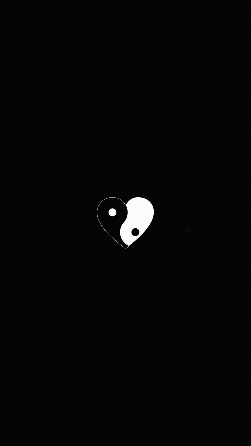 Heart Yin Yang IPhone Wallpaper HD  IPhone Wallpapers