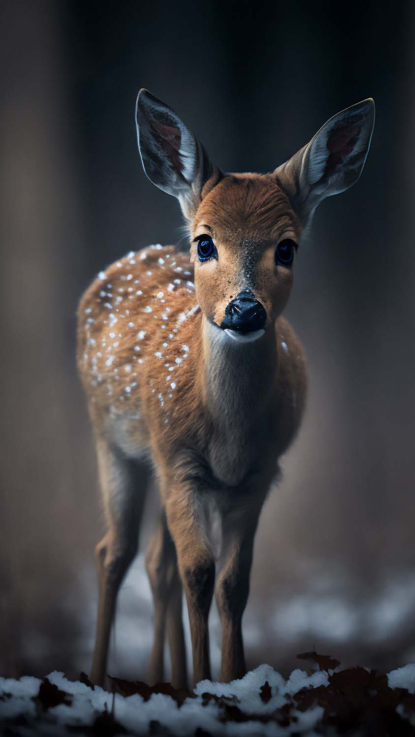Deer in Forest Beige Wallpapers  Deer Aesthetic Wallpaper iPhone