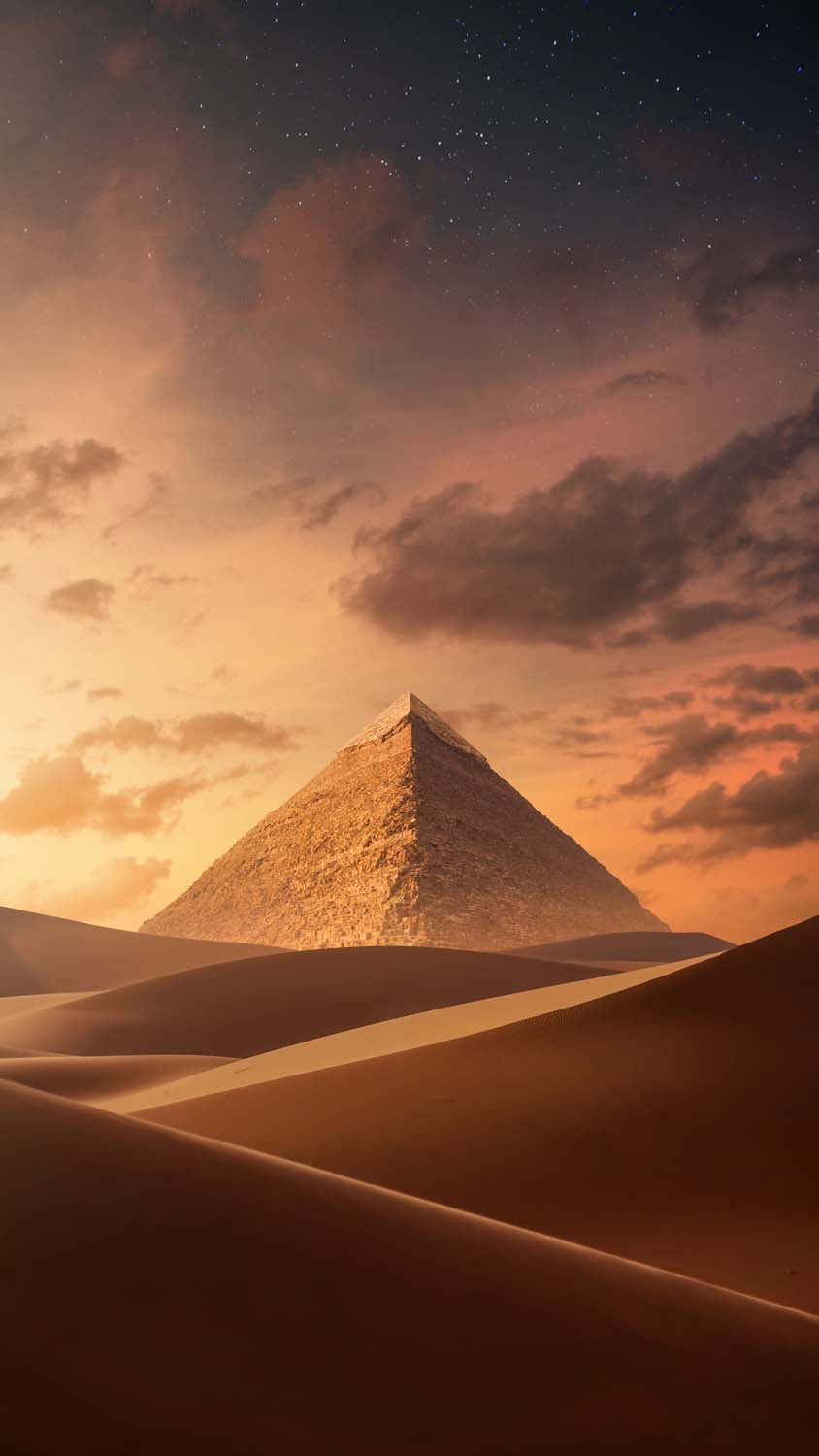 Dunes And Pyramid IPhone Wallpaper HD  IPhone Wallpapers
