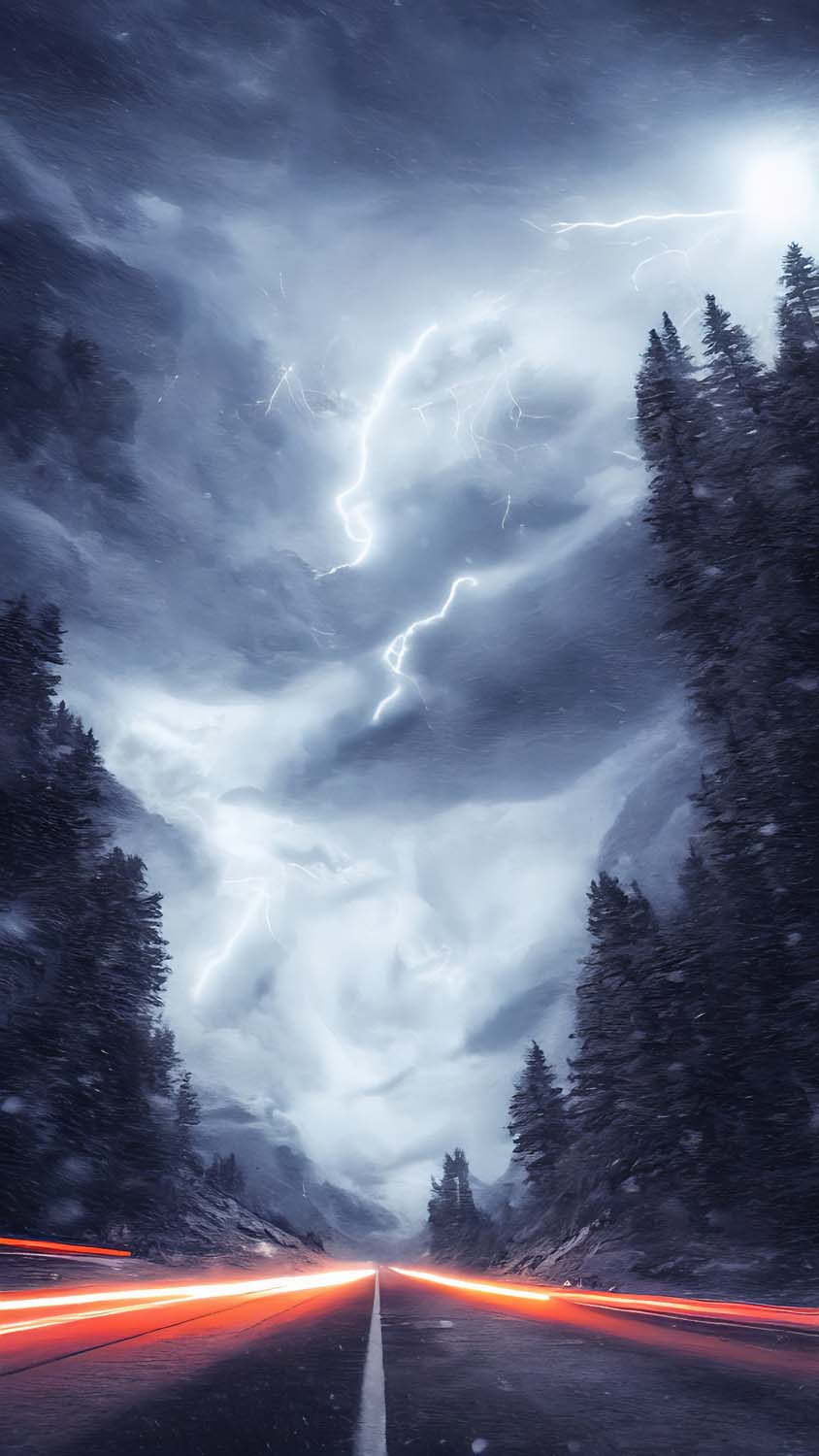 Snow Storm Road IPhone Wallpaper HD  IPhone Wallpapers