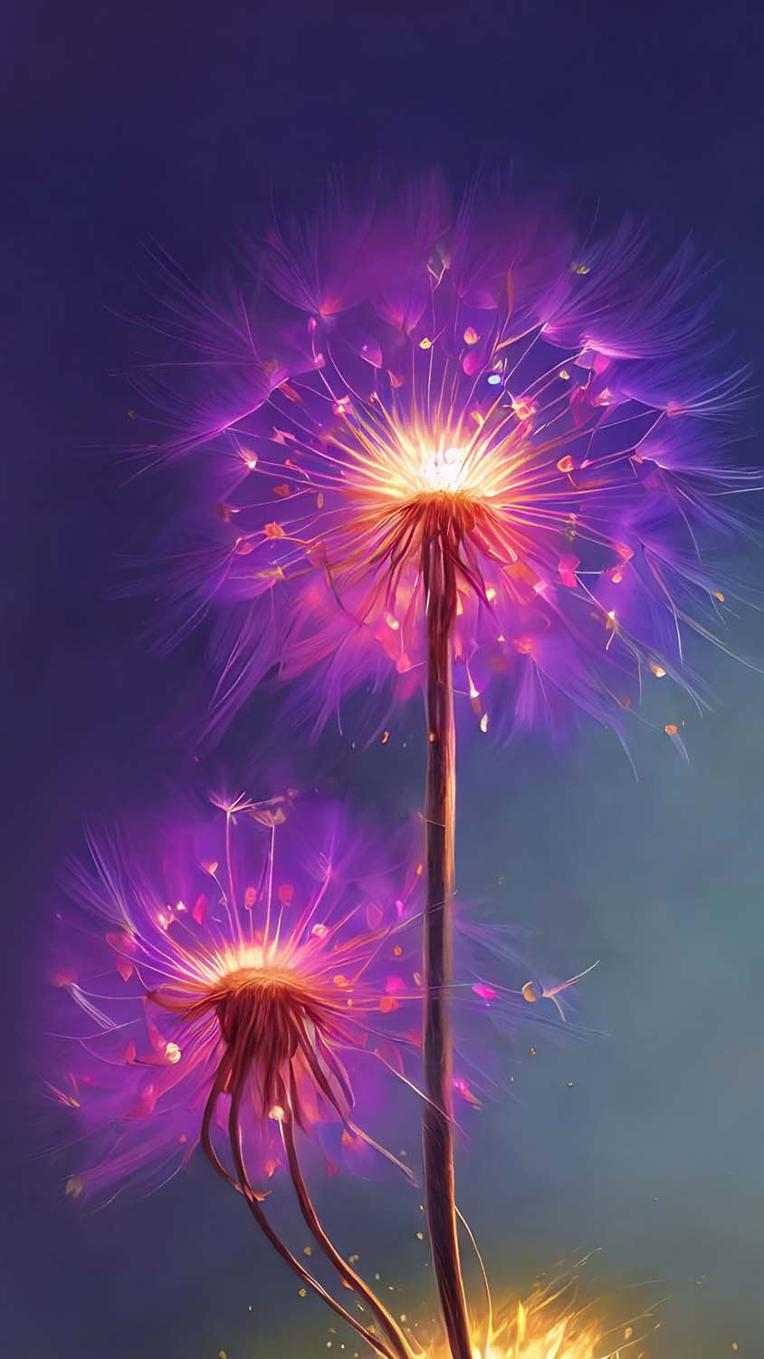 Dandelions Glow IPhone Wallpaper HD  IPhone Wallpapers