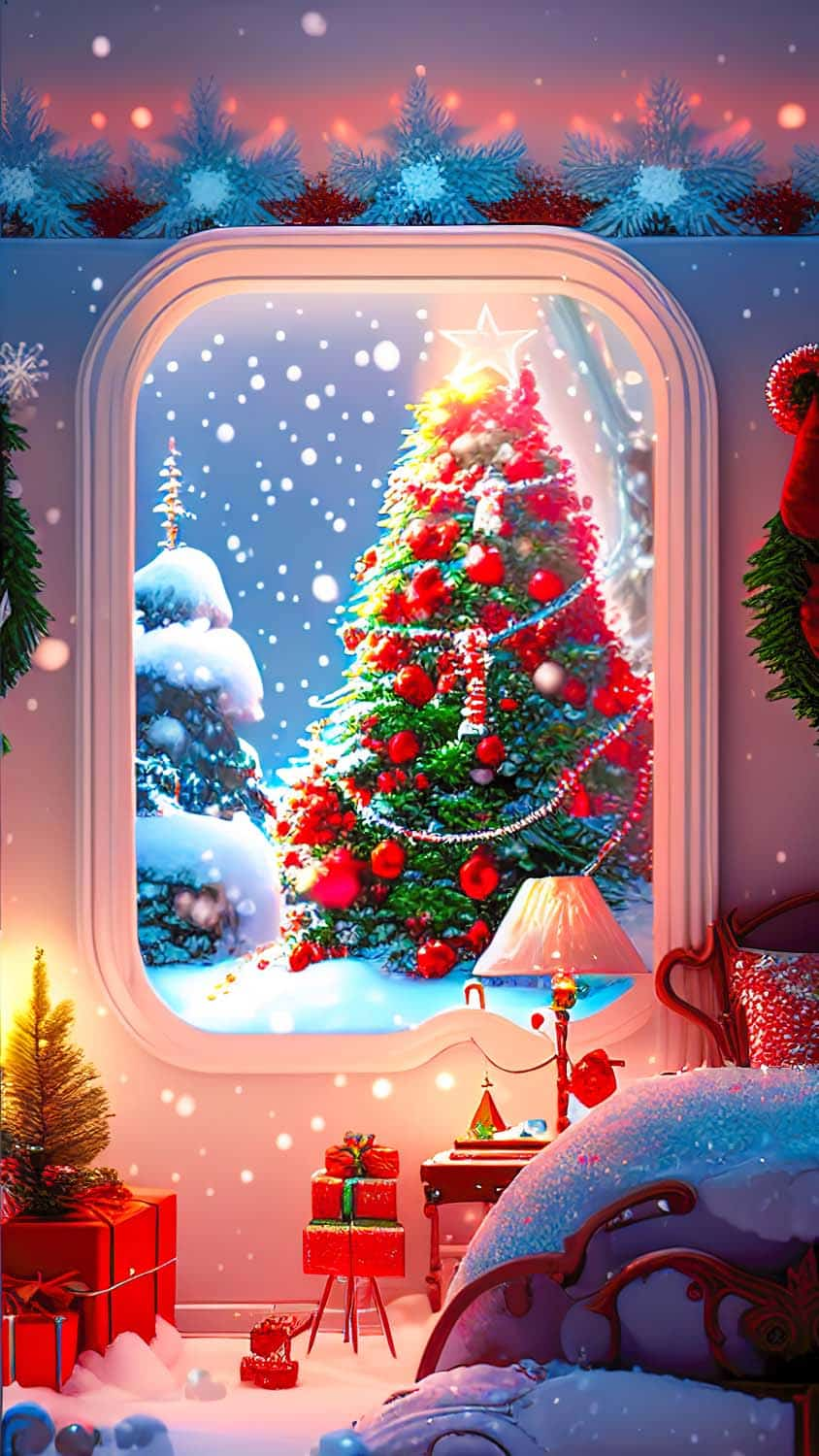 Christmas Time AI Art IPhone Wallpaper HD IPhone Wallpapers Wallpaper ...