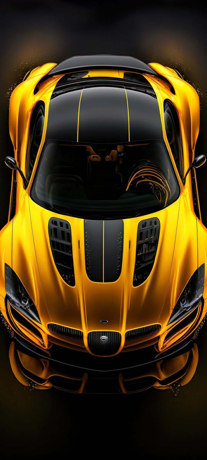 Yellow Sports Car IPhone Wallpaper HD  IPhone Wallpapers