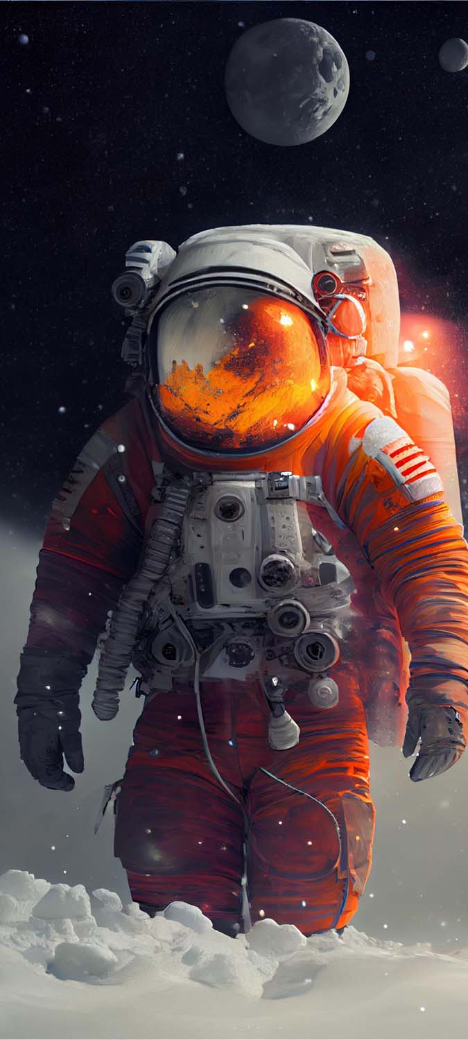 Brave Astronaut Winter IPhone Wallpaper HD  IPhone Wallpapers