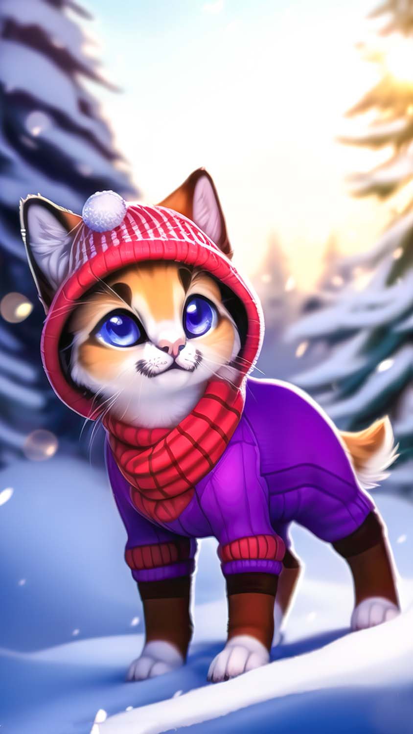 11200 Cute Cat Christmas Illustrations RoyaltyFree Vector Graphics   Clip Art  iStock