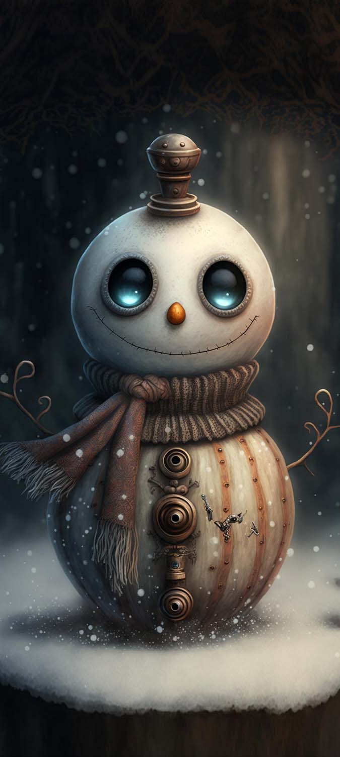 Cute Creepy Snowman IPhone Wallpaper HD  IPhone Wallpapers