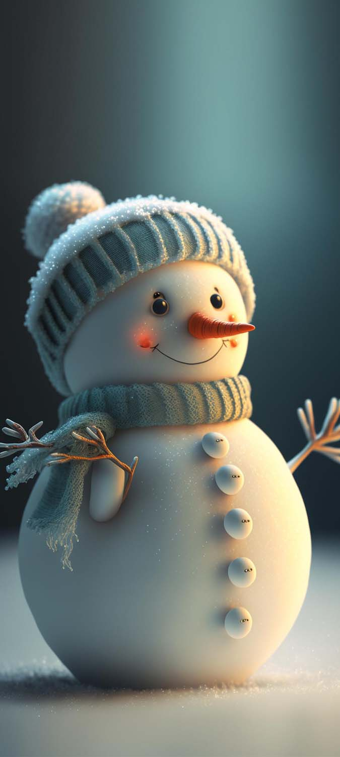 Cute Snowman 4K IPhone Wallpaper HD  IPhone Wallpapers