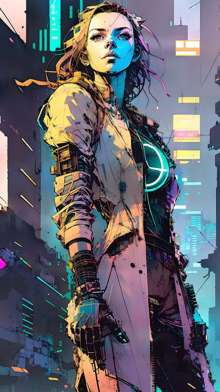 Cyberpunk Girl IPhone Wallpaper HD  IPhone Wallpapers