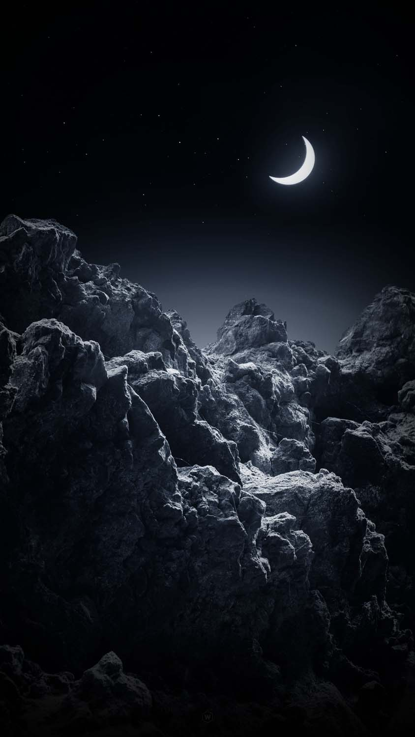 White and black moon Wallpapers Download  MobCup