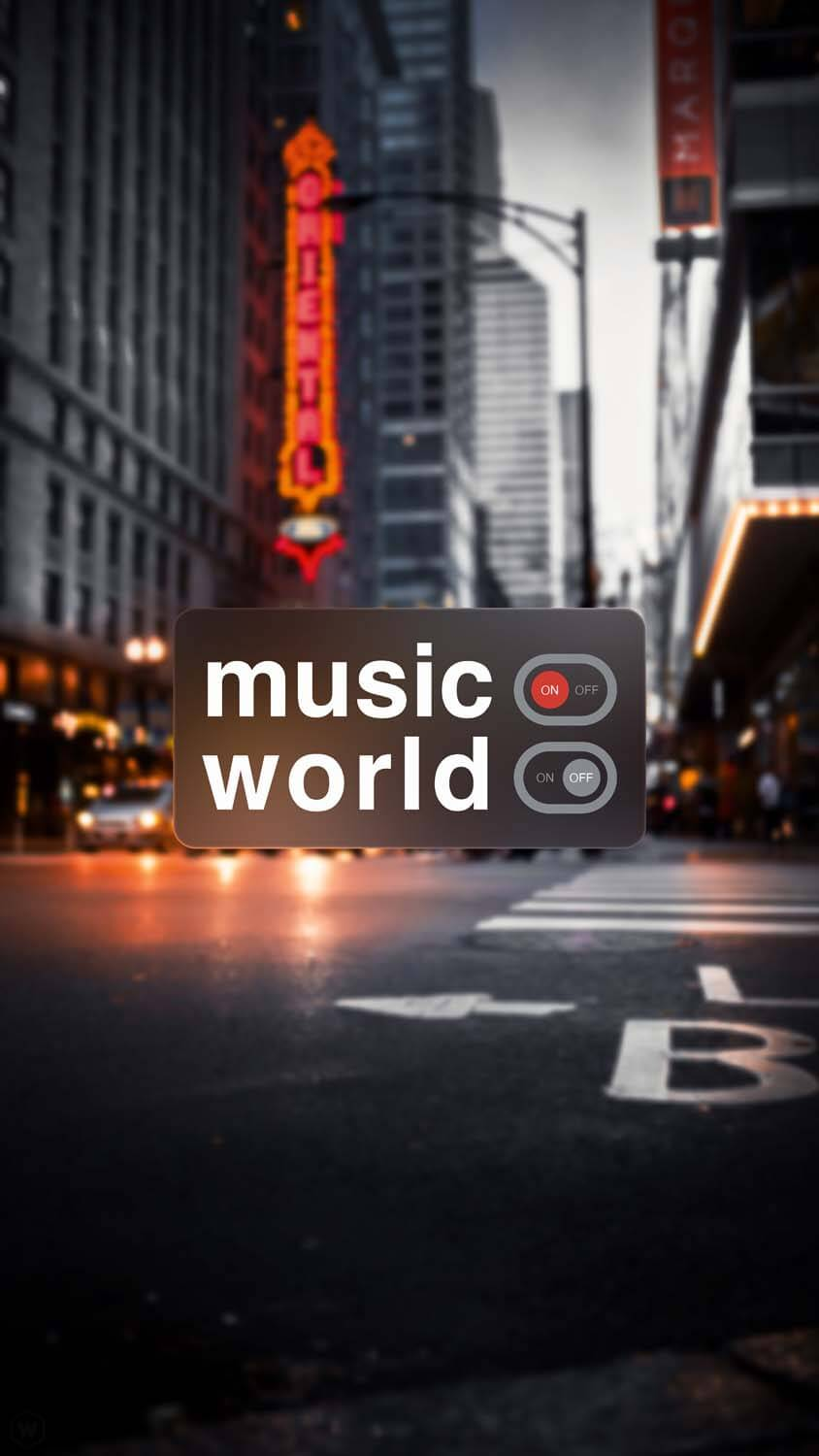 Music ON World OFF IPhone Wallpaper HD  IPhone Wallpapers
