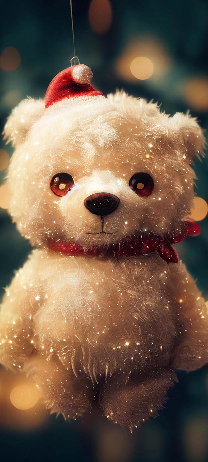 Christmas Teddy Bear IPhone Wallpaper HD  IPhone Wallpapers