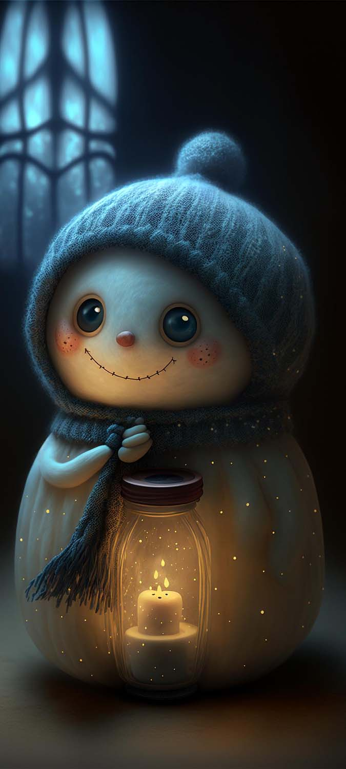 Cute Happy SnowMan IPhone Wallpaper HD  IPhone Wallpapers
