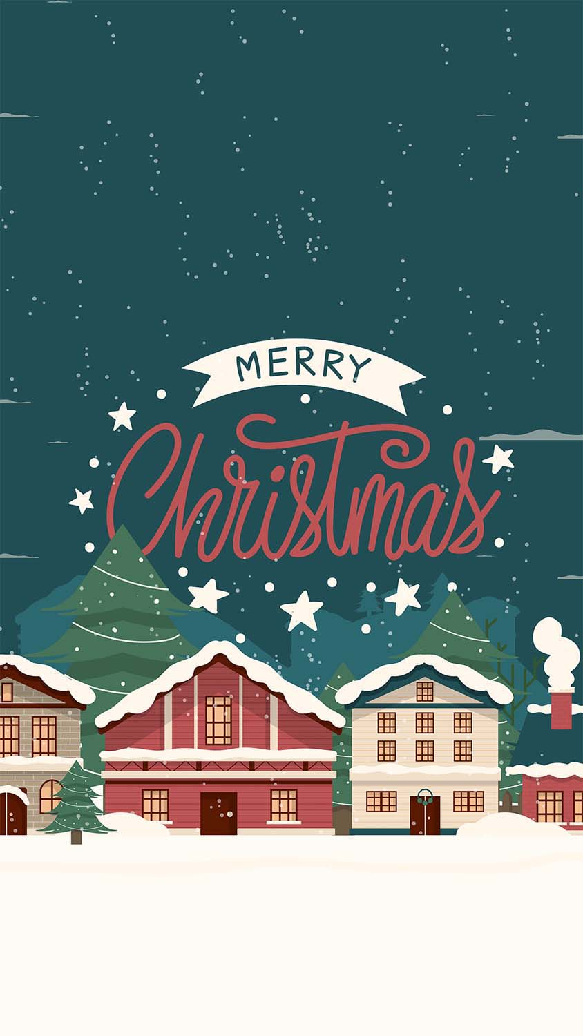 Merry Christmas Minimal IPhone Wallpaper HD  IPhone Wallpapers