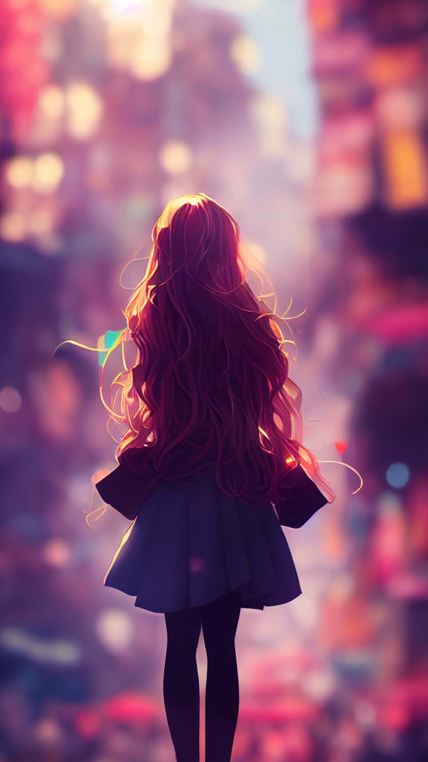 A Girl with Flowers Wallpaper  Girl Aesthetic Wallpaper for iPhone