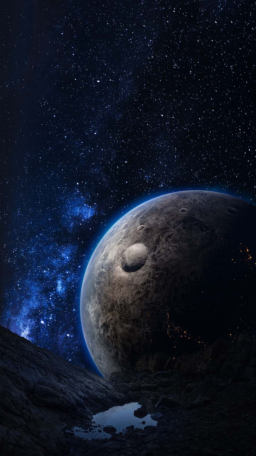 Space fantasy wallpapers for iPhone