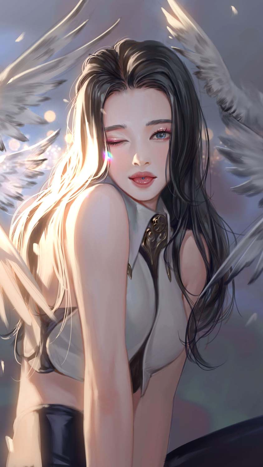 Anime Angel Girl IPhone Wallpaper HD  IPhone Wallpapers