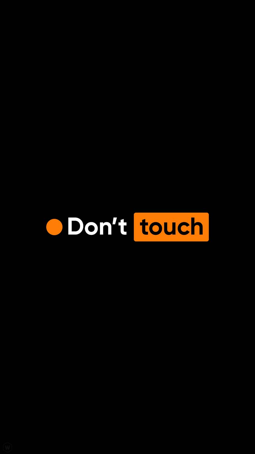 Do Not Touch IPhone Wallpaper HD  IPhone Wallpapers