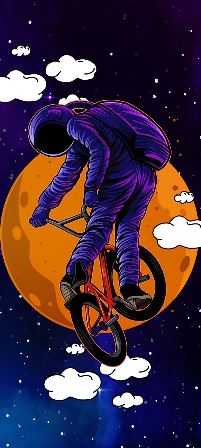 Astronaut Bike Rider IPhone Wallpaper HD  IPhone Wallpapers