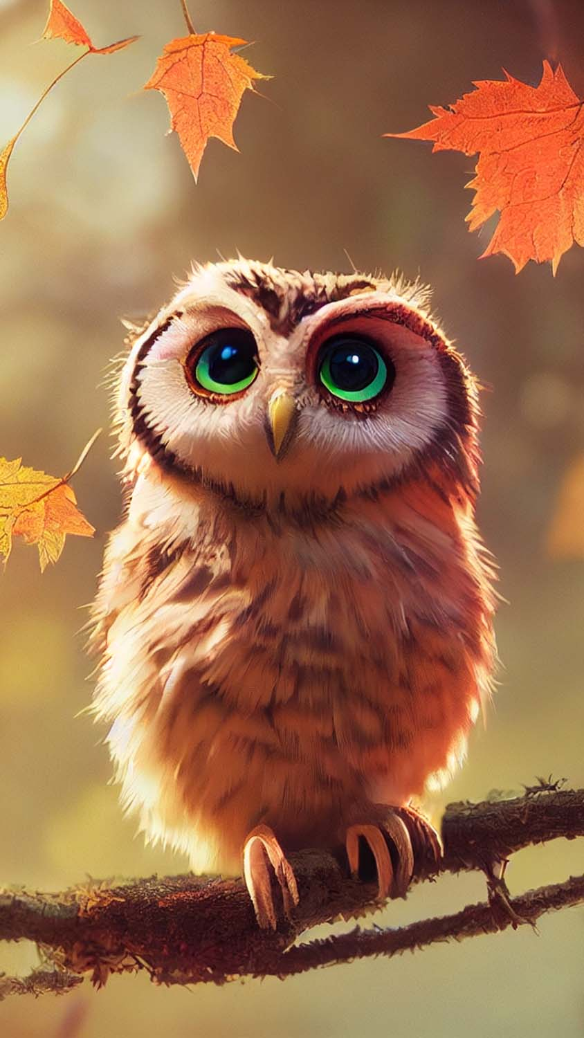 Autumn Owl IPhone Wallpaper HD  IPhone Wallpapers