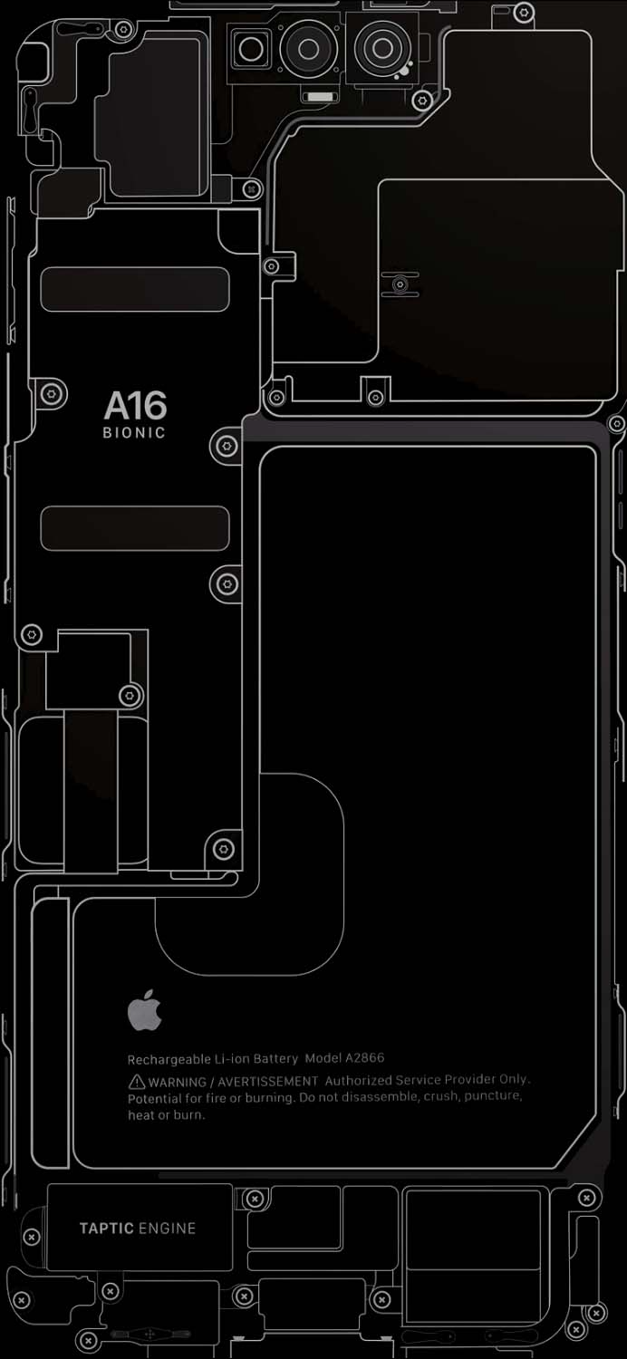 IPhone 14 Pro Schematic IPhone Wallpaper HD  IPhone Wallpapers