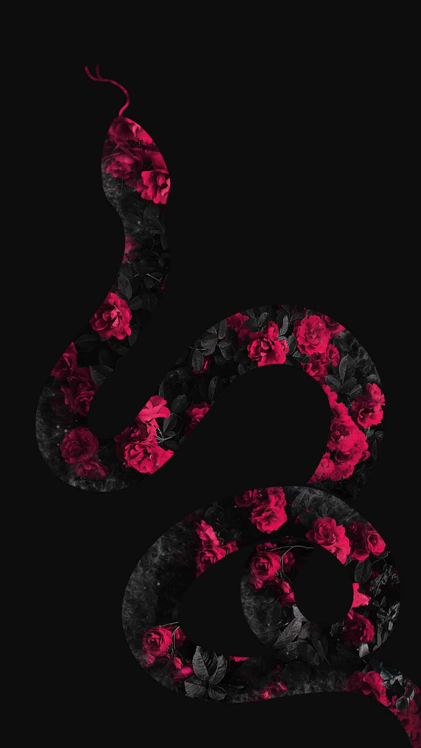 Flower Snake Dark IPhone Wallpaper HD  IPhone Wallpapers