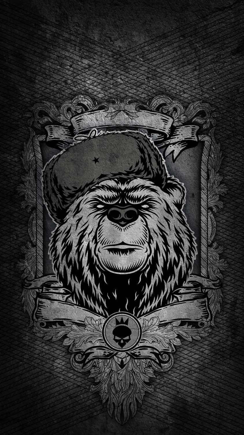 Bear Logo IPhone Wallpaper HD  IPhone Wallpapers