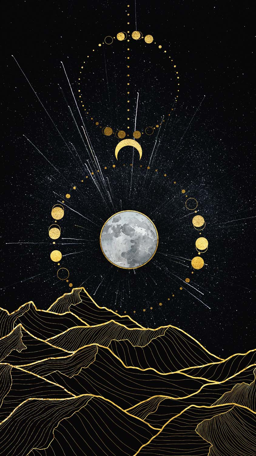 Download Moon Aesthetic And Flower Iphone Wallpaper  Wallpaperscom