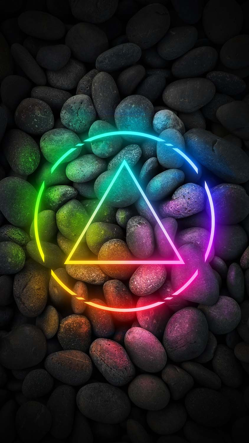 RGB Neon Stones IPhone Wallpaper HD  IPhone Wallpapers