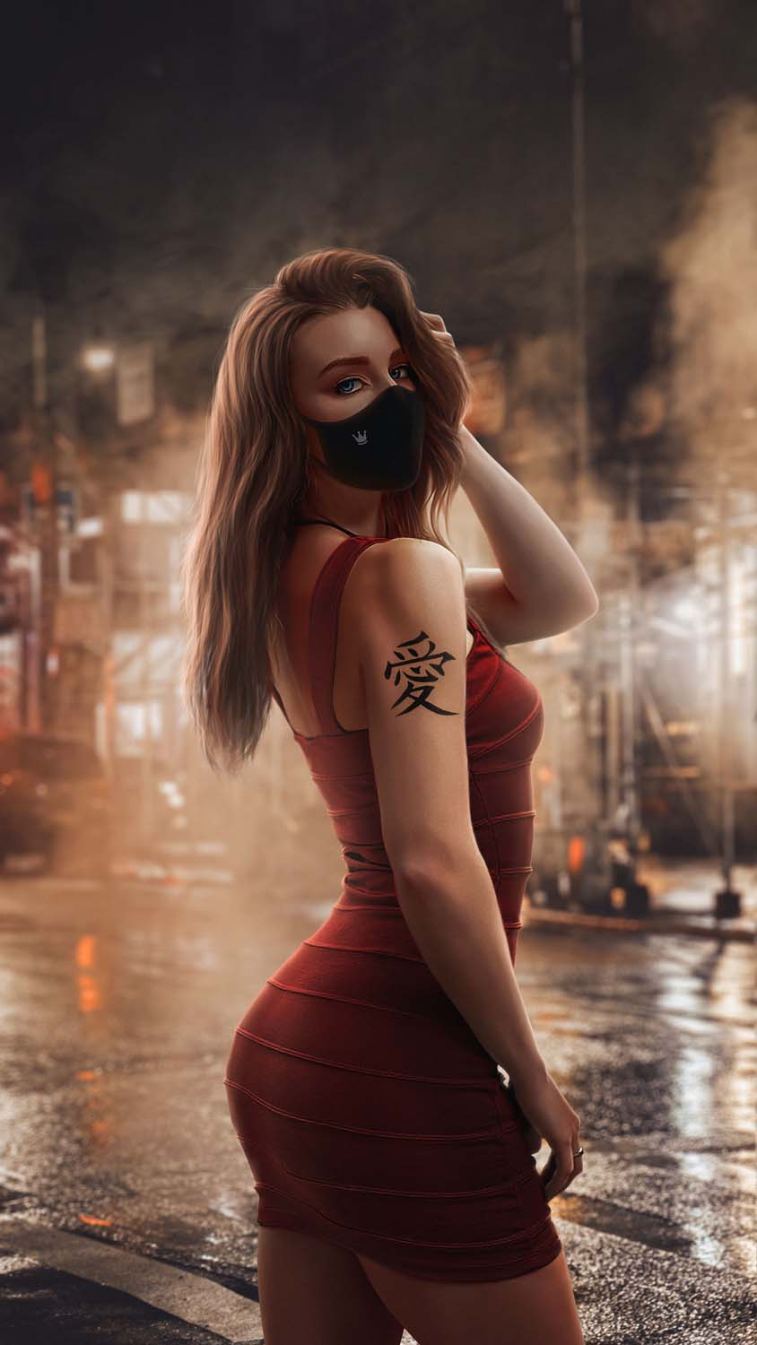 Girl With Tattoo IPhone Wallpaper HD  IPhone Wallpapers