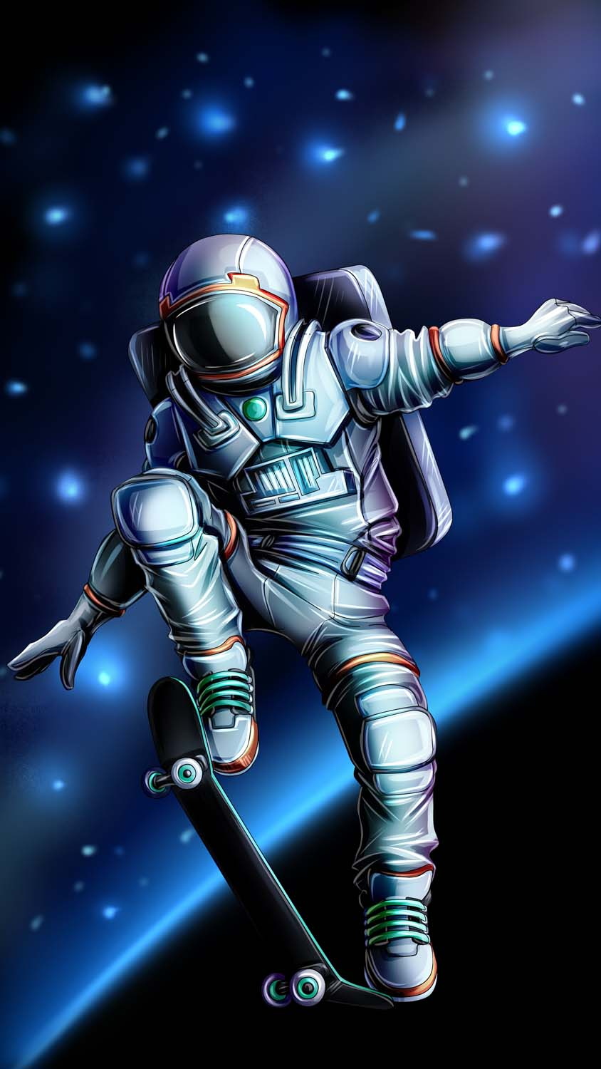 Astronaut Surfing IPhone Wallpaper HD  IPhone Wallpapers