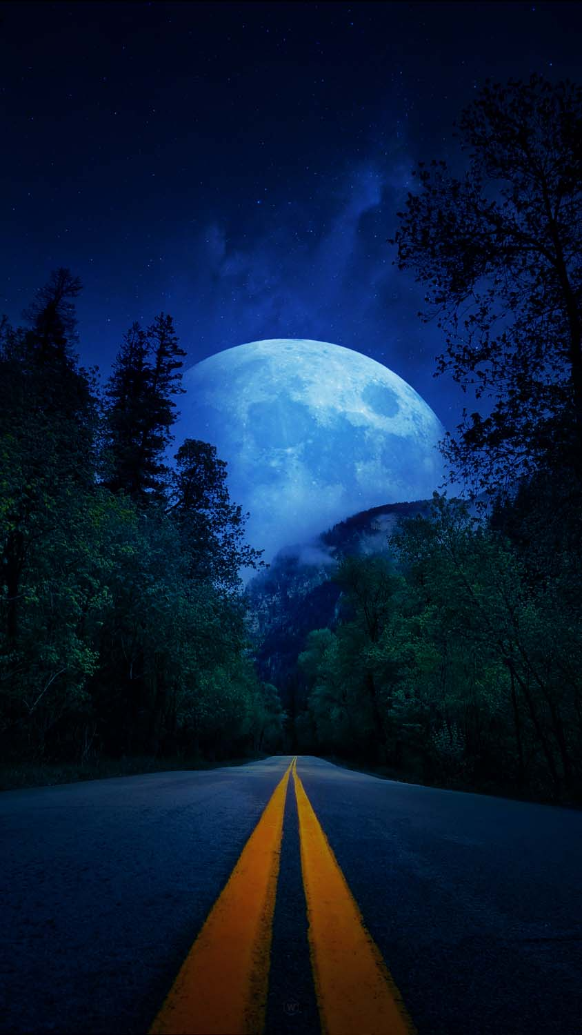 Road To Moon IPhone Wallpaper HD  IPhone Wallpapers