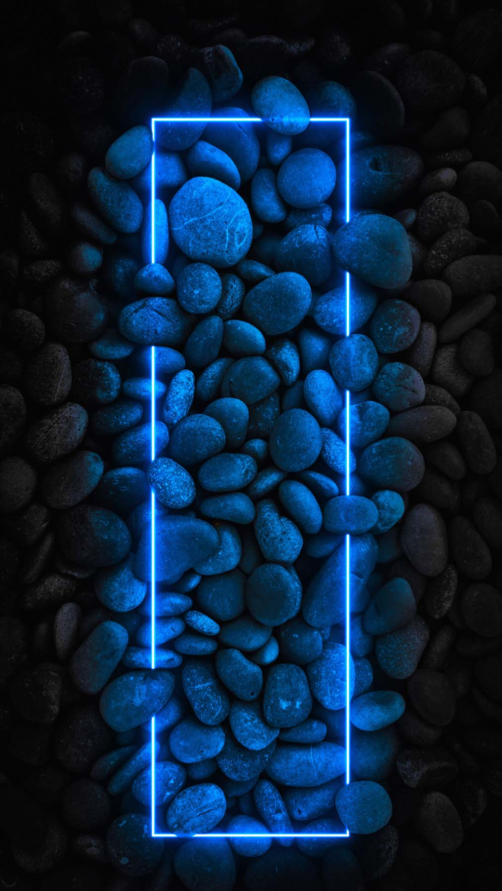 Blue Neon Light Stones IPhone Wallpaper HD  IPhone Wallpapers