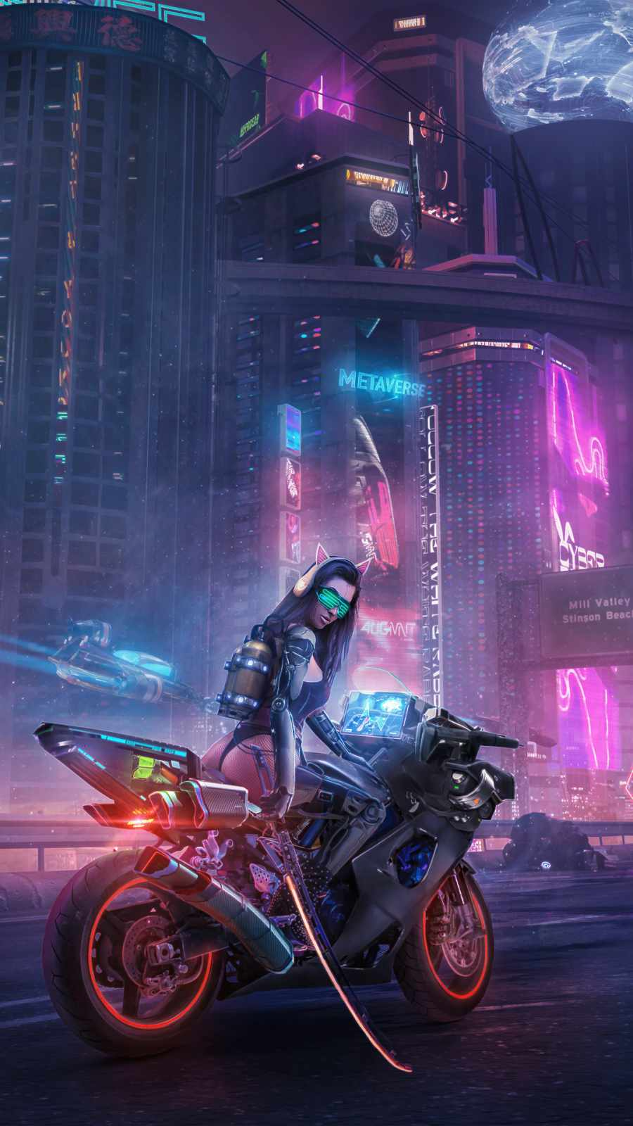 Cyborg Rider Girl IPhone Wallpaper HD  IPhone Wallpapers