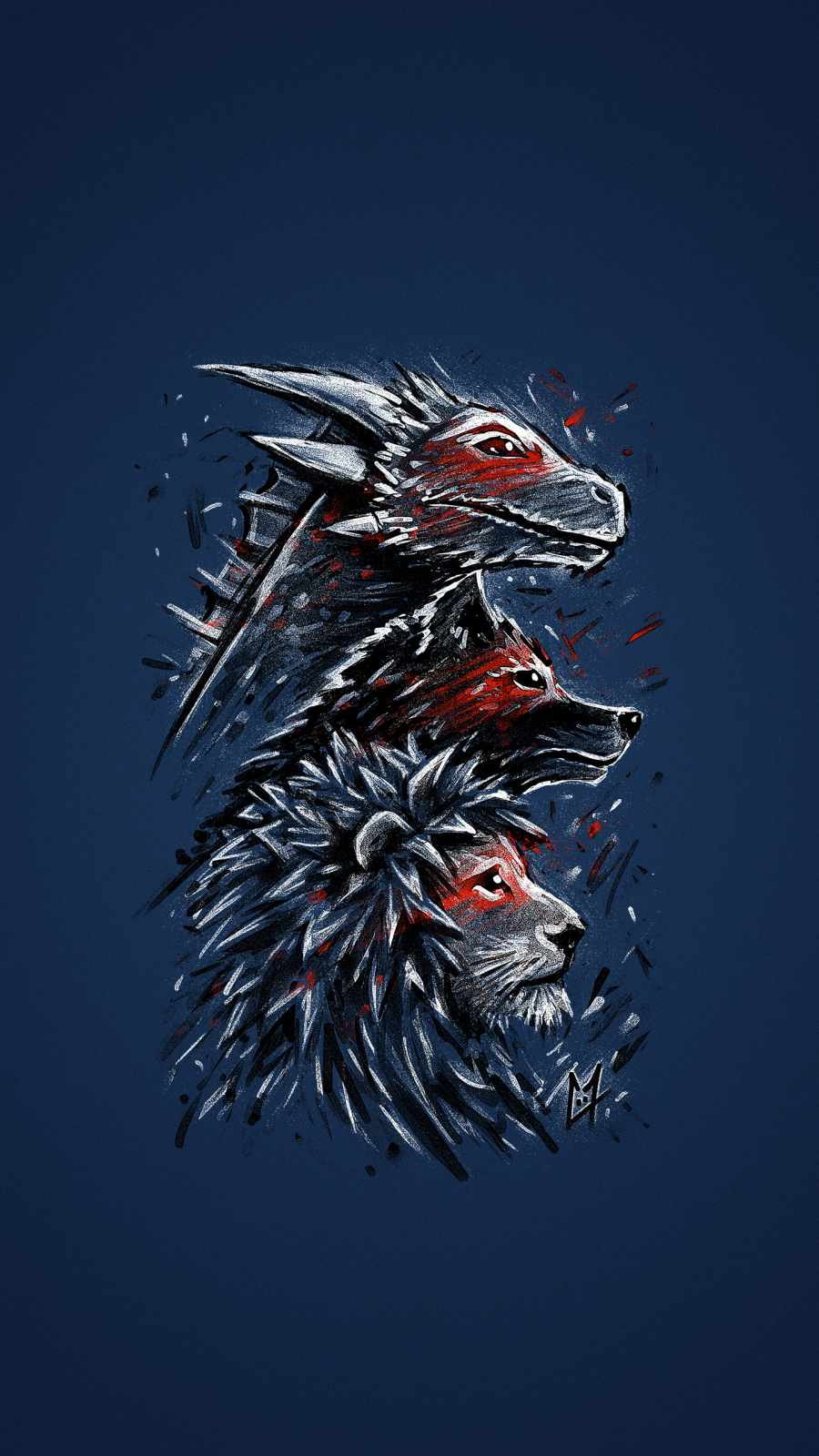 Dragon Wolf Lion IPhone Wallpaper HD  IPhone Wallpapers