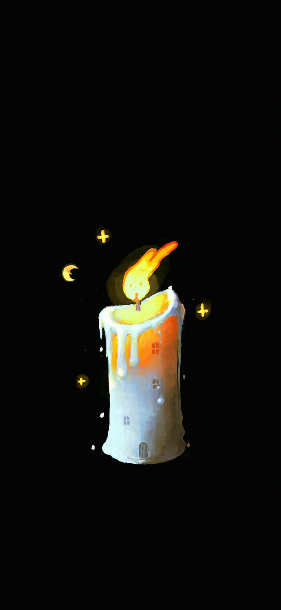 Night Candle HD IPhone Wallpaper  IPhone Wallpapers