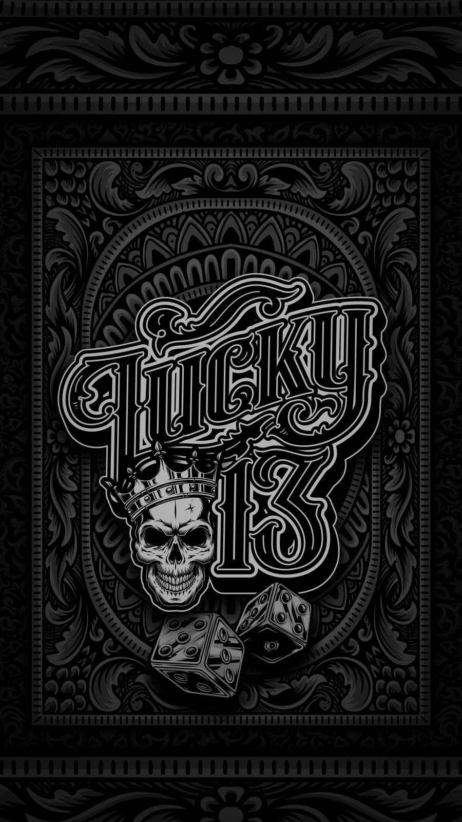 Lucky 13 HD IPhone Wallpaper  IPhone Wallpapers