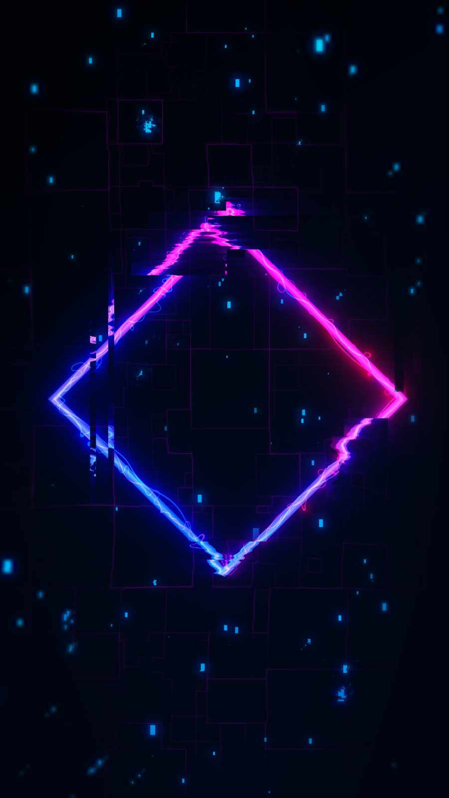 Neon Glitch 4K IPhone Wallpaper  IPhone Wallpapers