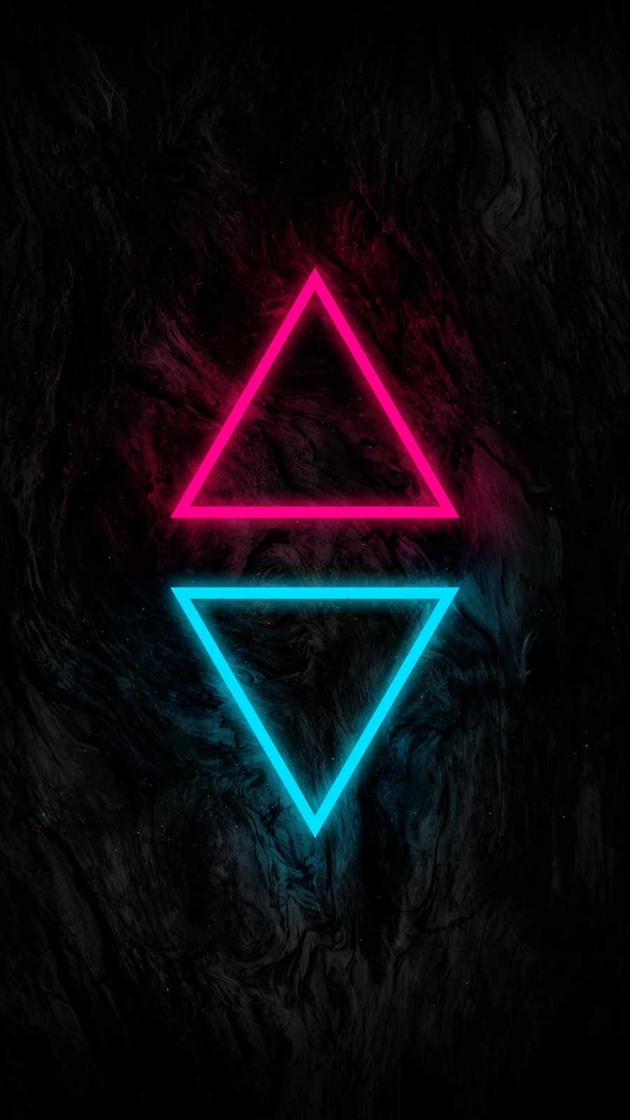 Neon Triangles 4K IPhone Wallpaper  IPhone Wallpapers