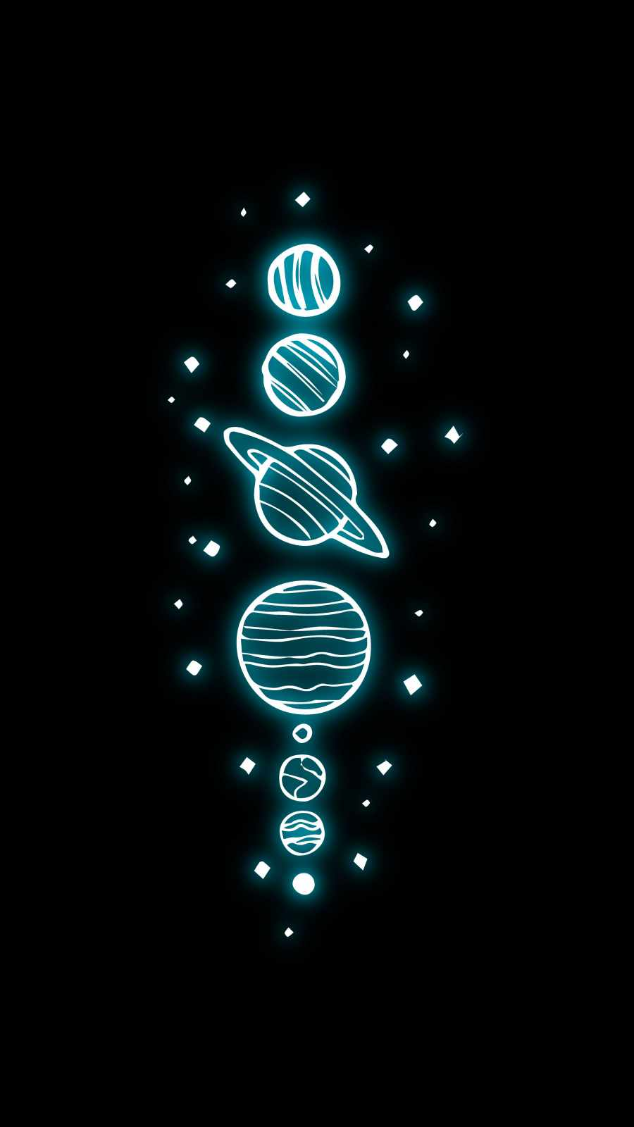 Amoled Planets IPhone 13 Wallpaper  IPhone Wallpapers